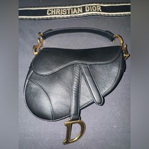 Christian Dior Mini Saddle Bag with Strap